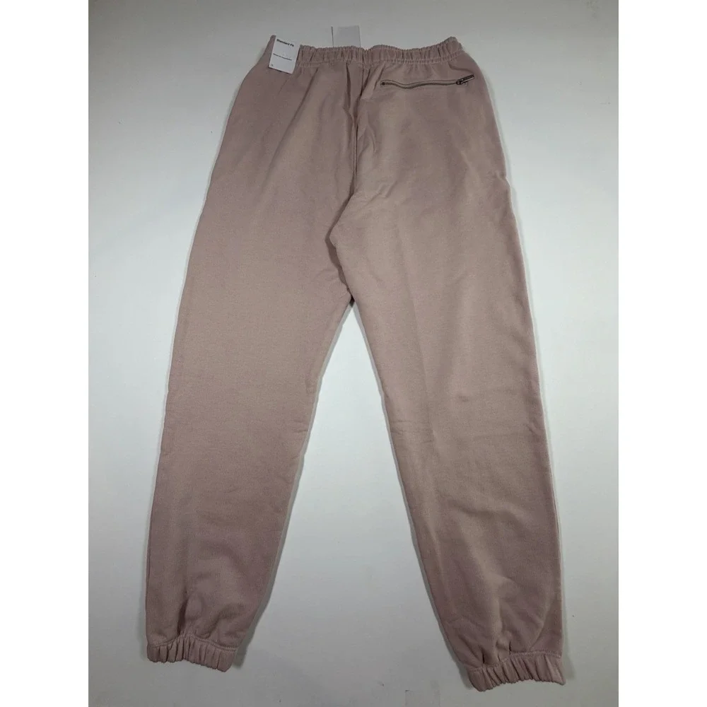 Nike Air Jordan Men's M Wordmark Fleece Sweatpants Faded Pink FZ3954-601 NEW